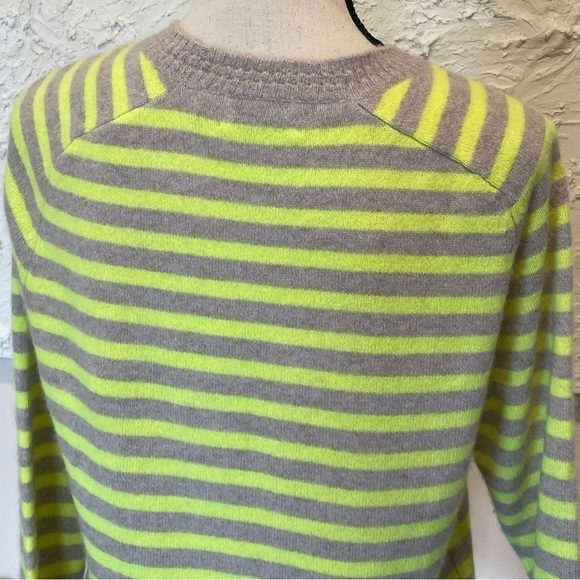 27 miles Women's 100% Cashmere Striped Pullover Crewneck Sweater Size XS. - Picture 4 of 7